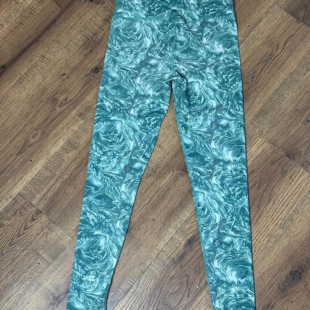 Sweaty Betty Marble Print Leggings Sz‎ S | Green Sculpt Activewear